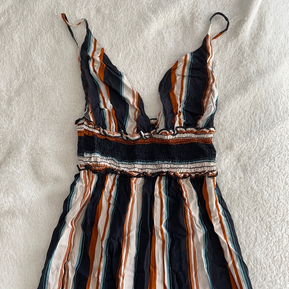 Multi colored jump suit